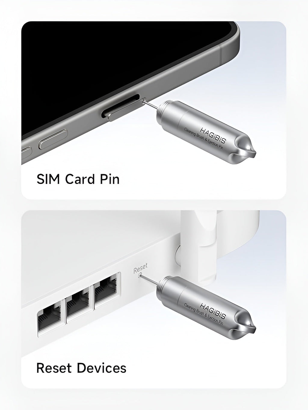 SIMClean Pro 2-in-1 Eject & Brush Tool