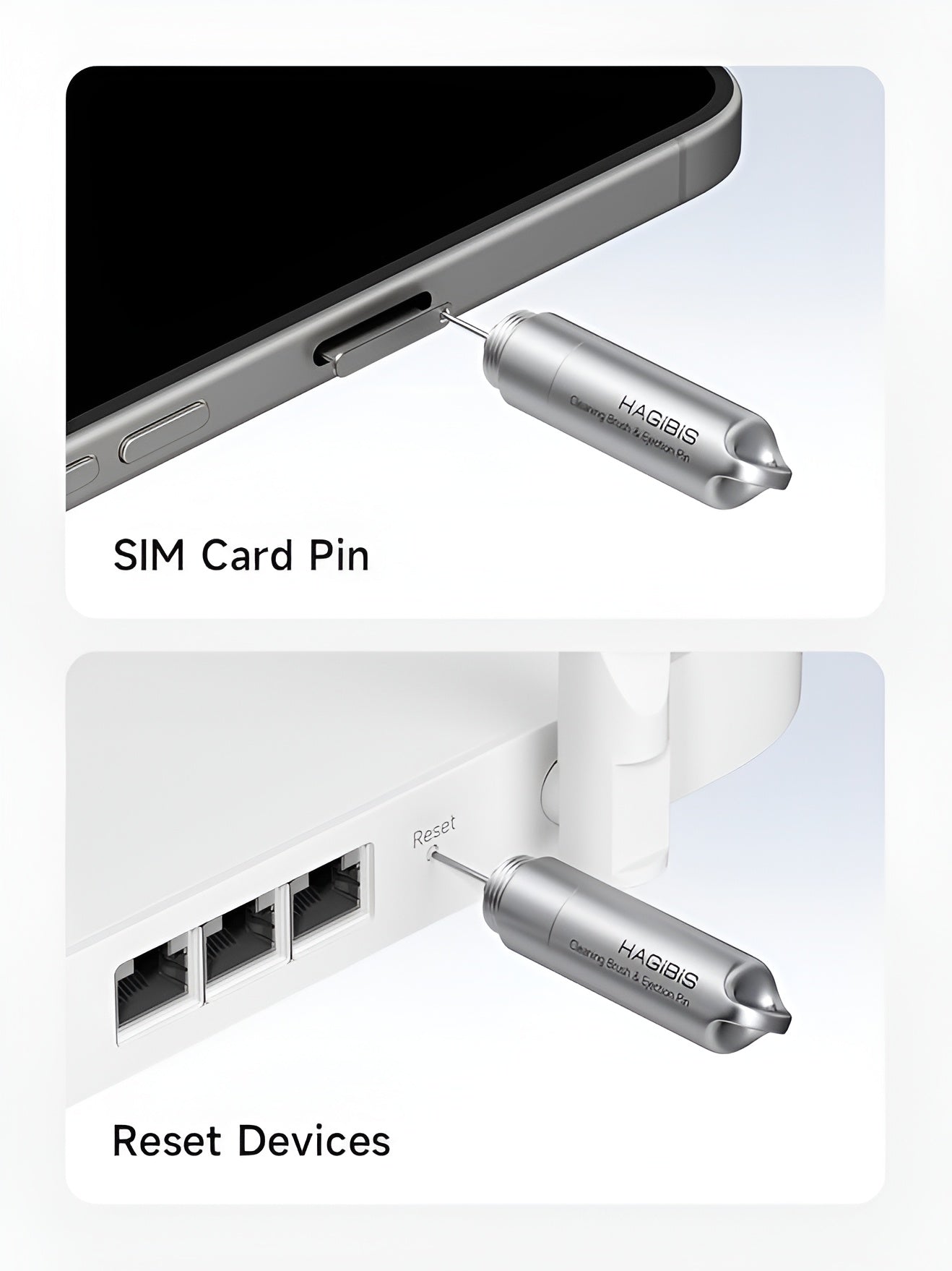 SIMClean Pro 2-in-1 Eject & Brush Tool