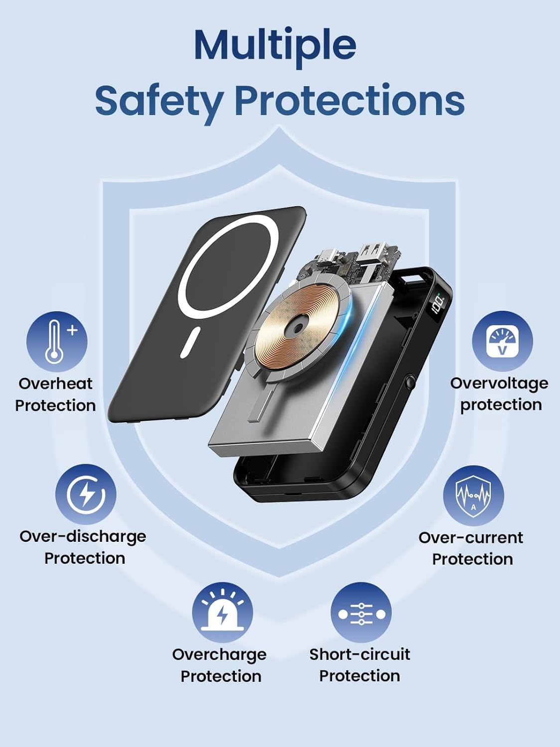 MagSafe 10000mAh Magnetic Power Bank with Stand