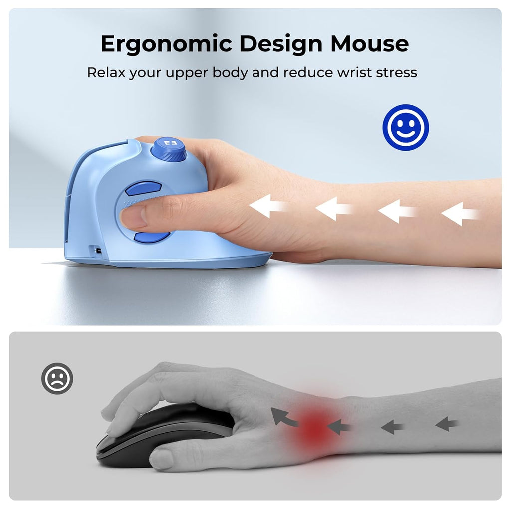 SmartErgo Rechargeable Vertical Mouse