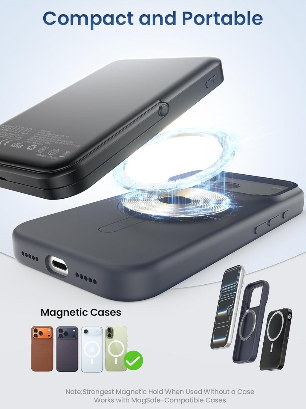 MagSafe 10000mAh Magnetic Power Bank with Stand