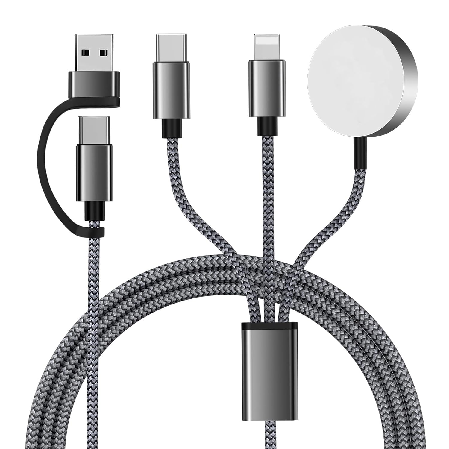 FlexCharge 3-in-2 USB-C Fast Charging Cable
