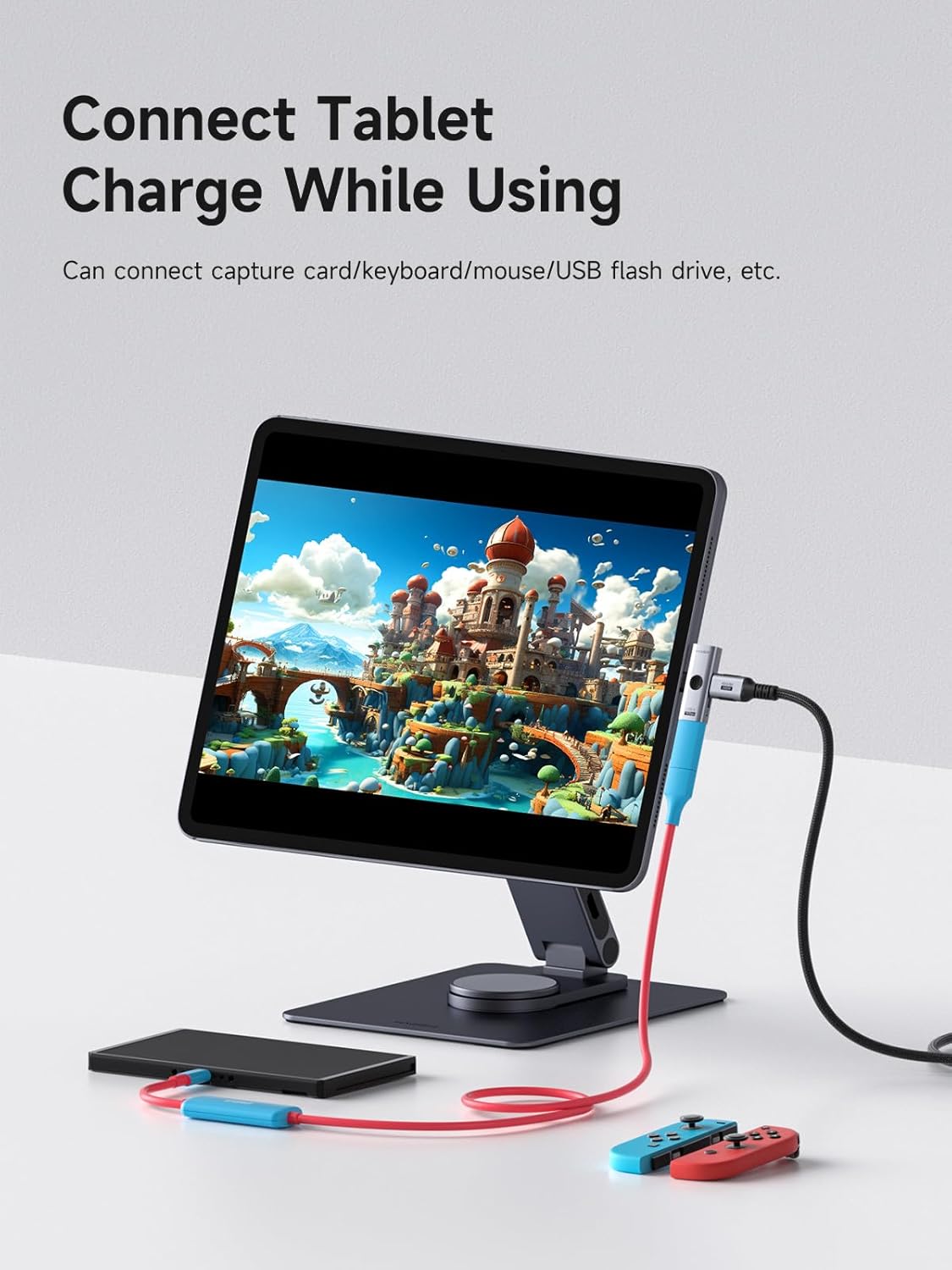 2-in-1 USB-C OTG Adapter 100W PD