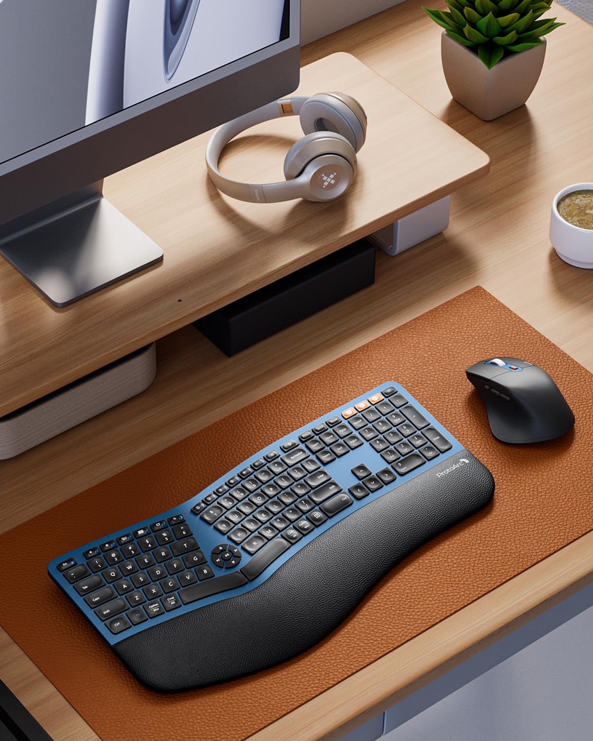 Rechargeable Ergo Keyboard Mouse Combo