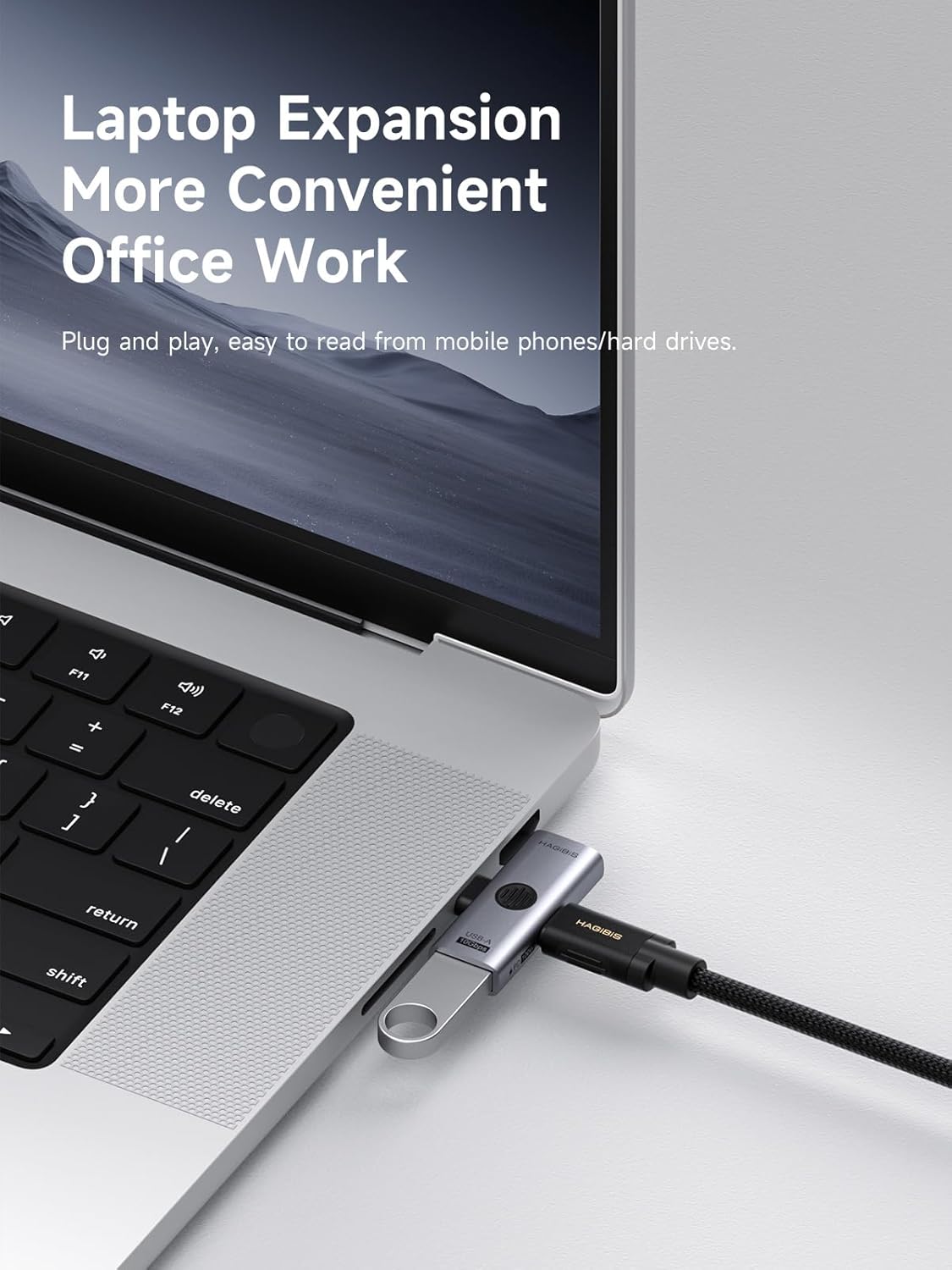 2-in-1 USB-C OTG Adapter 100W PD