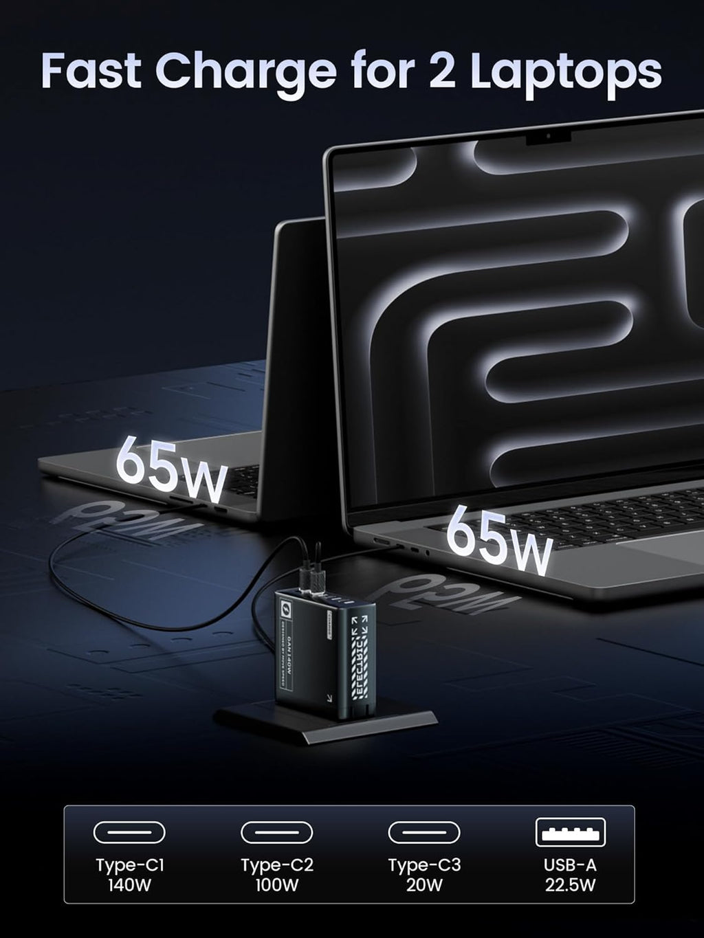 Speed 140W GaN Multi-Port Fast Charger