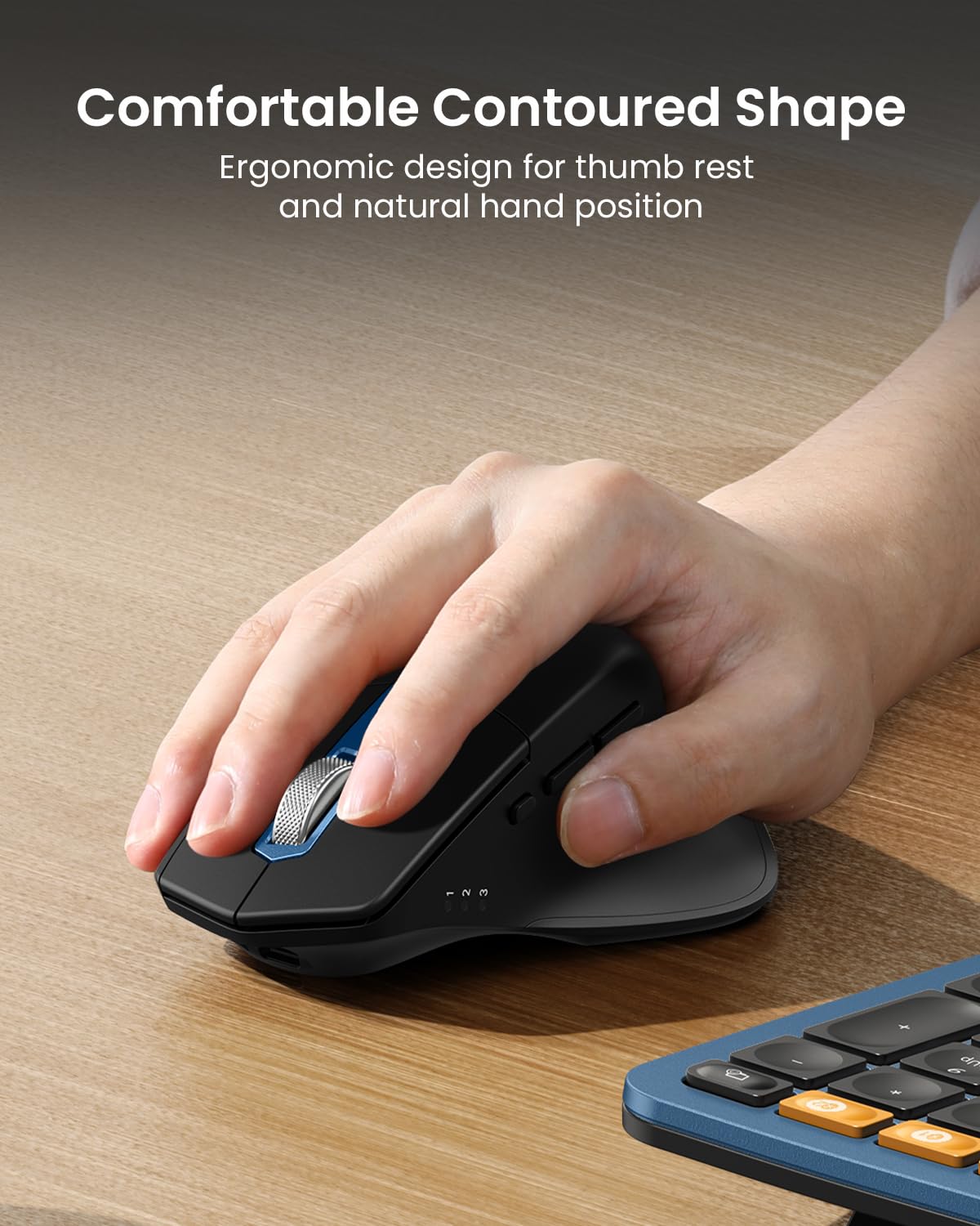 Rechargeable Ergo Keyboard Mouse Combo