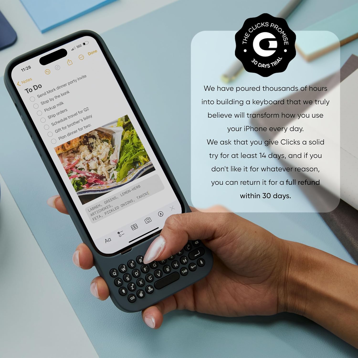 Clicks Premium Keyboard Case for iPhone