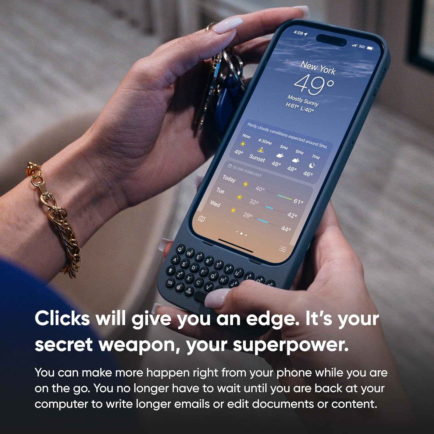 Clicks Premium Keyboard Case for iPhone