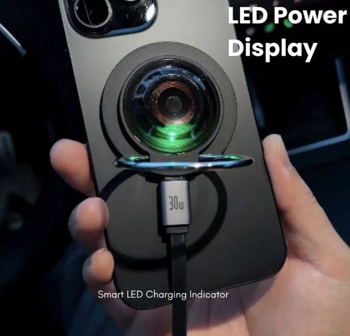 MagGlow 30W Magnetic Wireless Charger with LED Display