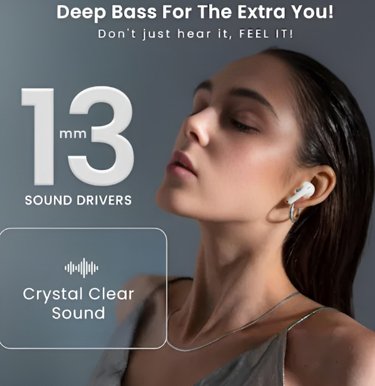 A10 Pro ANC Bluetooth Earphone LCD Screen Wireless Earbuds